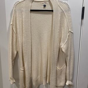 Universal Thread Women's Cream Knit Cardigan